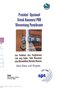 Image of Protokol Opsional  Untuk Konvensi PBB Menentang Penyiksaan